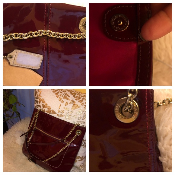 Wine red vernis CoachSOLD - Picture 3 of 8